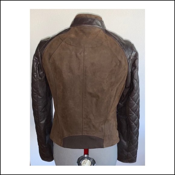 Danier - Brown Winter Leather Jacket - SALE - Picture 4 of 6